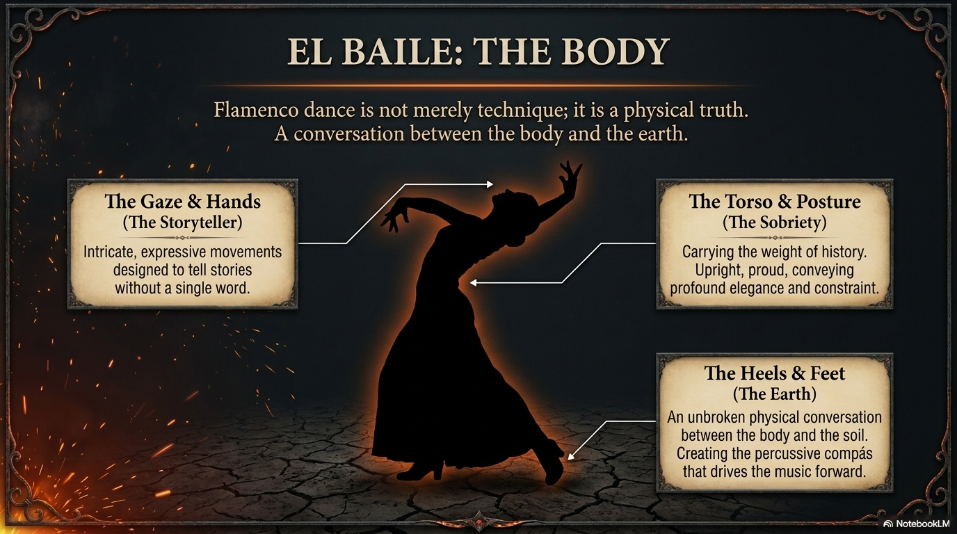 El Baile: the body — storyteller, sobriety, earth.