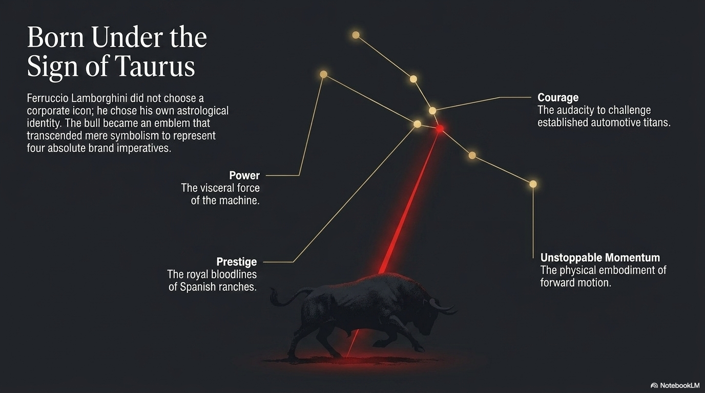 Four brand imperatives written in the stars — power, courage, prestige, unstoppable momentum.