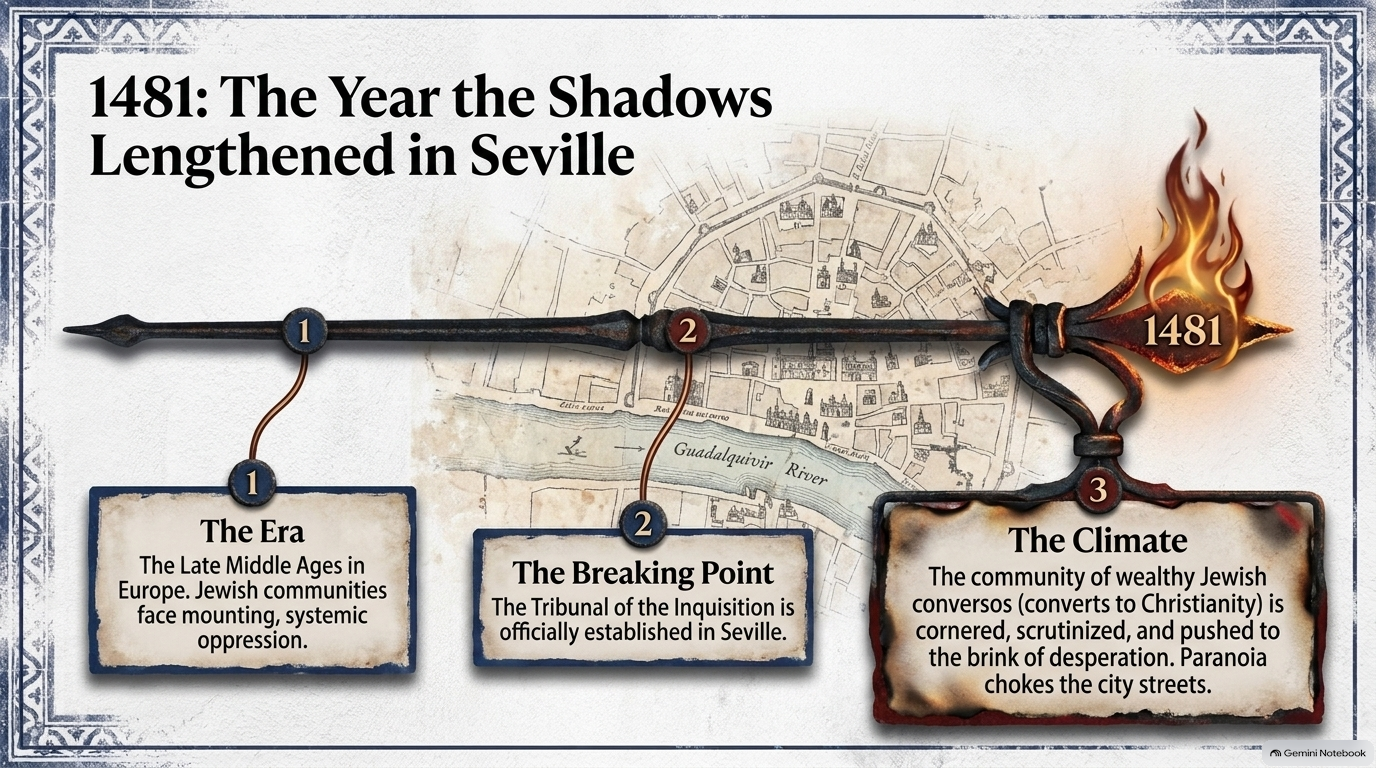 1481 — the Inquisition arrives and the city holds its breath.