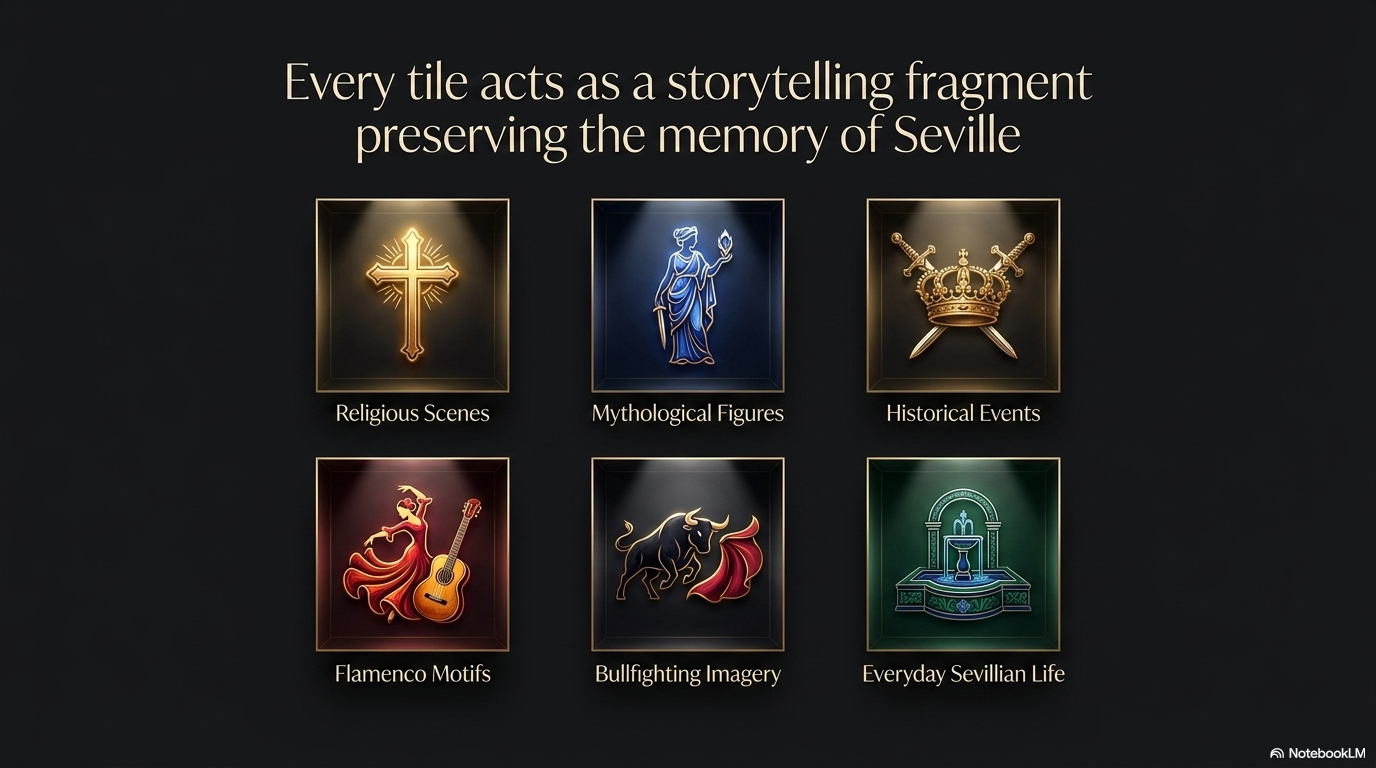 Every tile is a storytelling fragment preserving the memory of Seville.