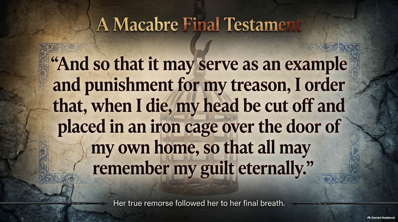 "...so that all may remember my guilt eternally."