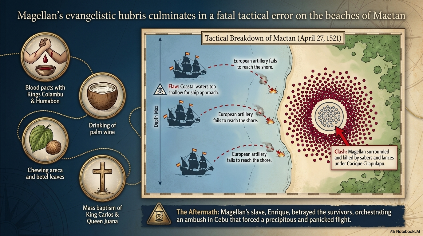 The fatal tactical error at Mactan — April 27, 1521.