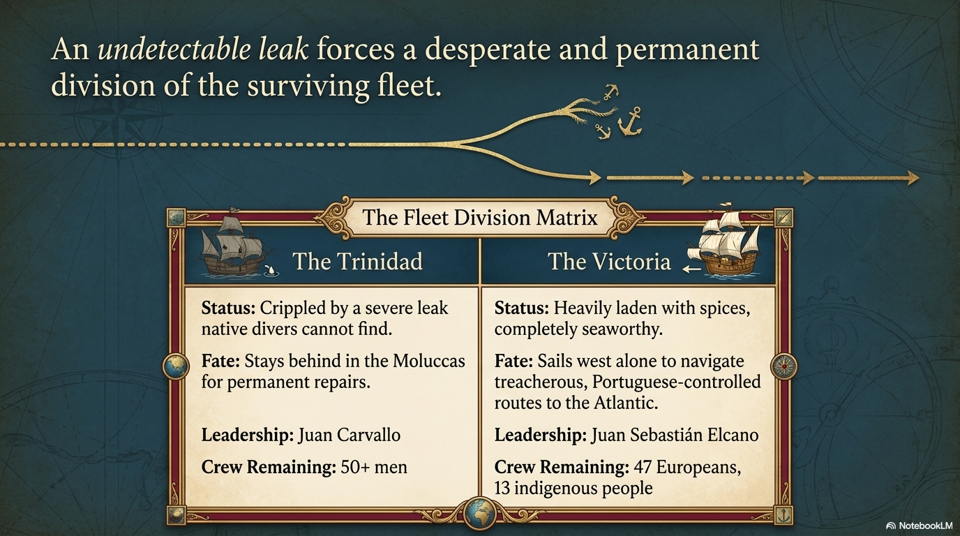 The Fleet Division Matrix — Trinidad stays; Victoria sails alone.
