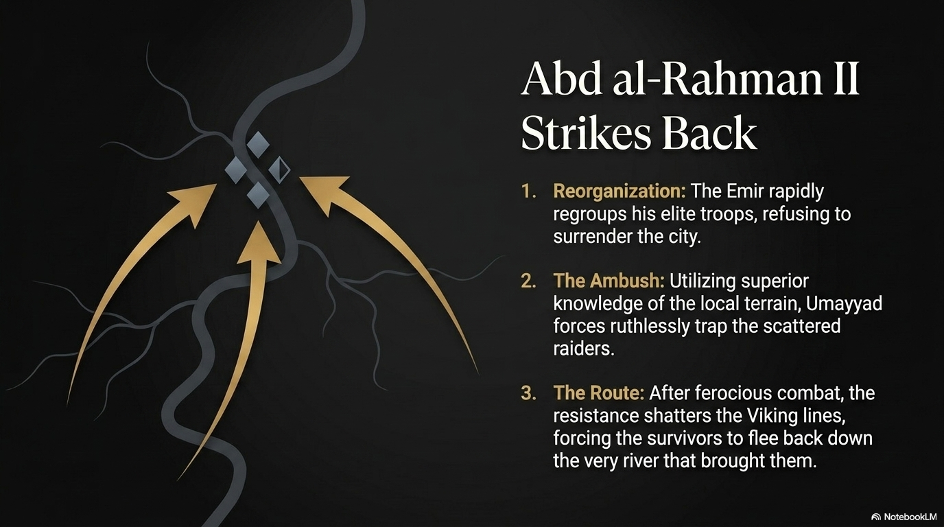 Reorganization, ambush, rout — the Umayyad counterstroke.