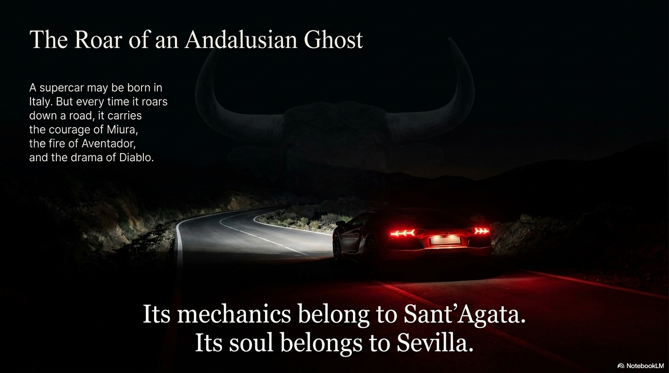 Its mechanics belong to Sant'Agata. Its soul belongs to Sevilla.