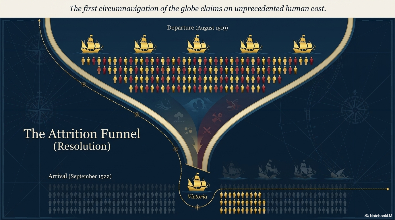 The Attrition Funnel — 237 departed, 18 returned.