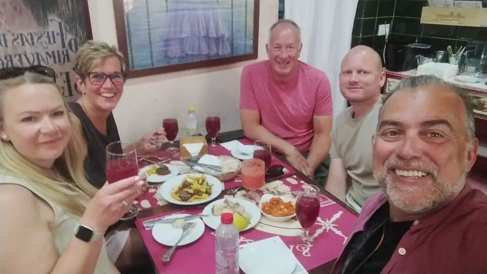 Johnny, your Sevillian guide, with guests